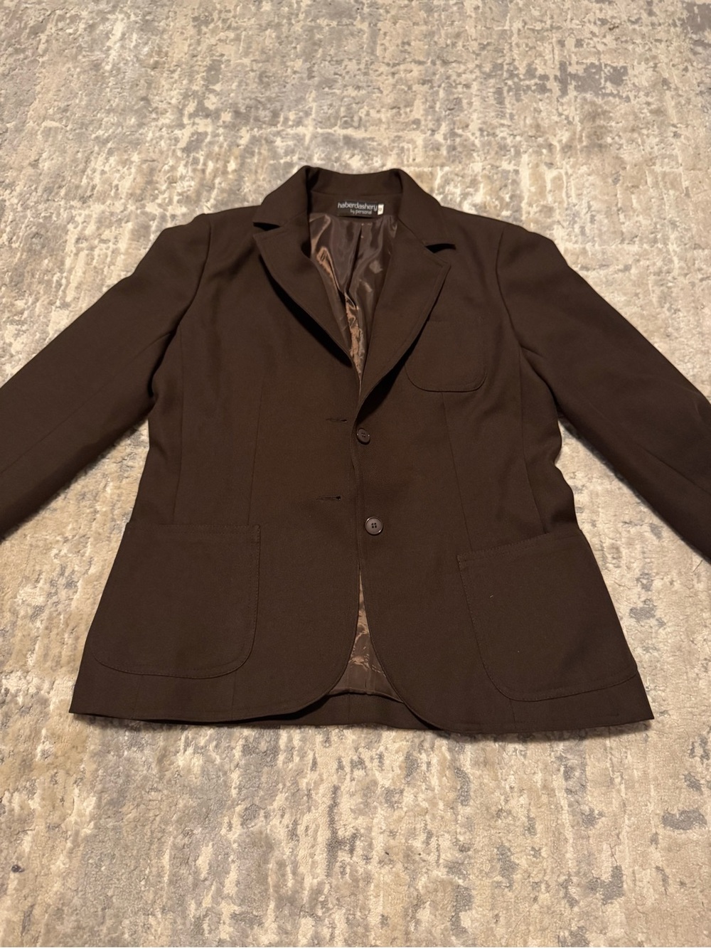 Theory Dark Brown Tailored Blazer Jacket
